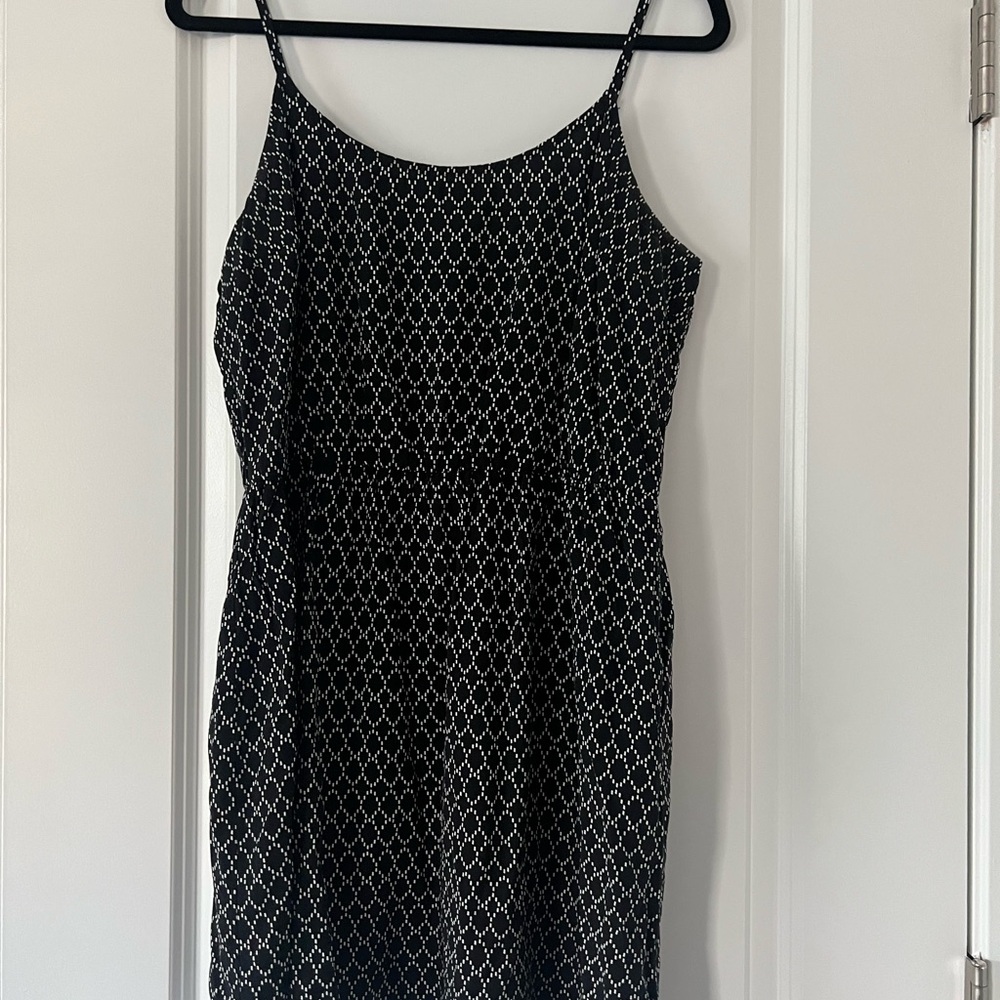 Old Navy Black and White Slip Mini Dress
